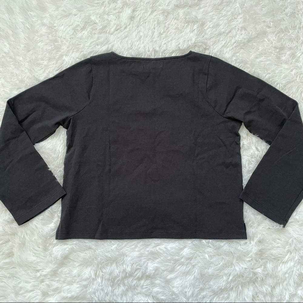 New Madewell Boatneck Tee Shirt Black XS - Picture 3 of 7